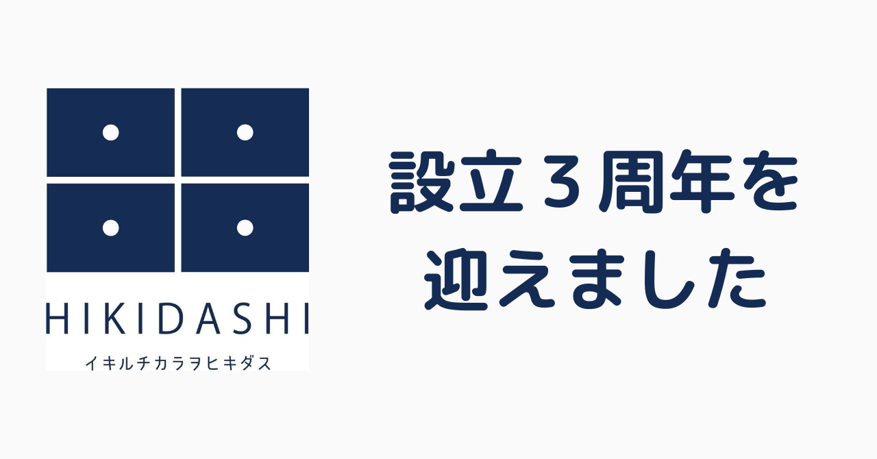 設立３周年を迎えました！