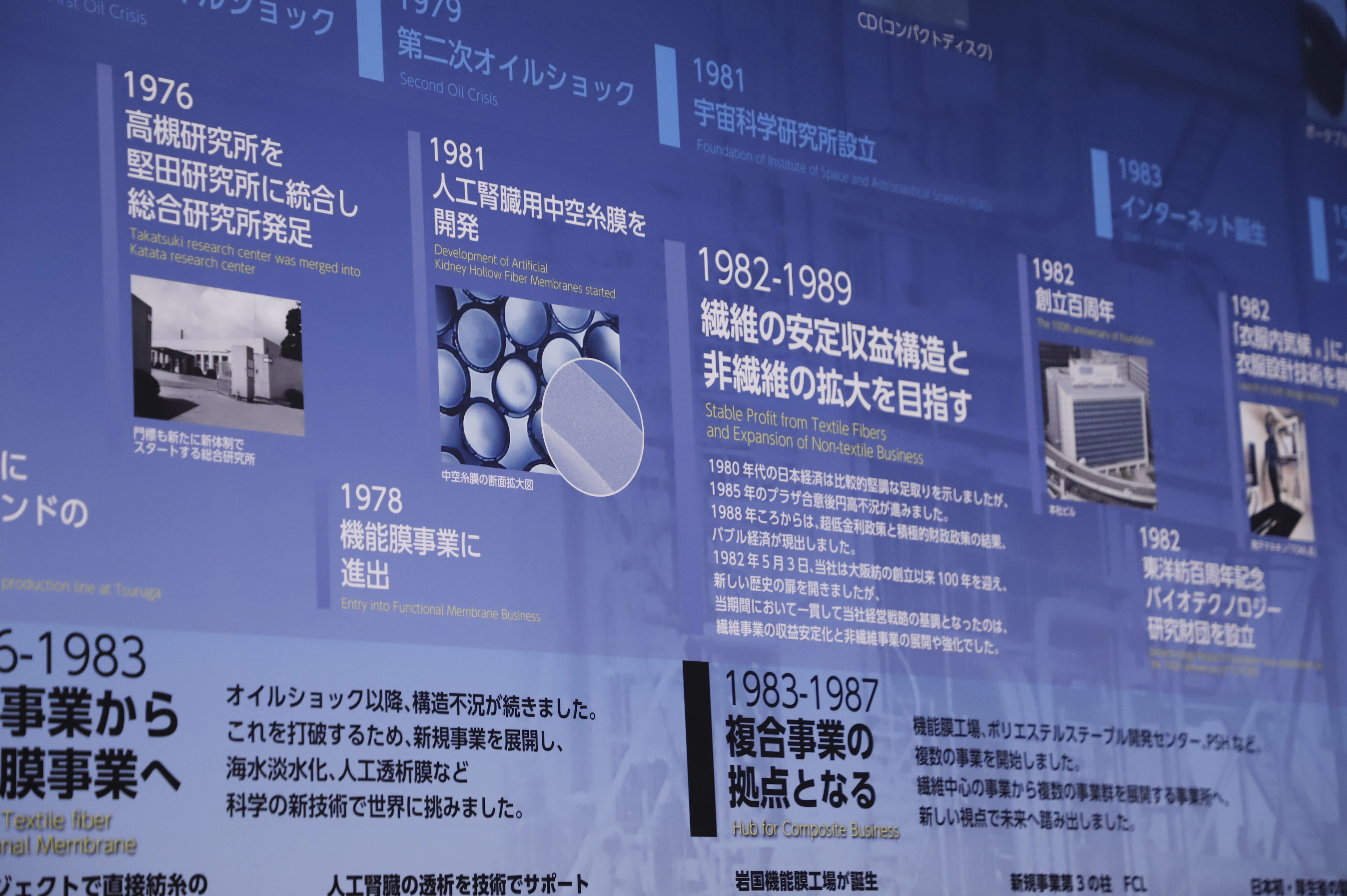 岩国事業所資料館の内観