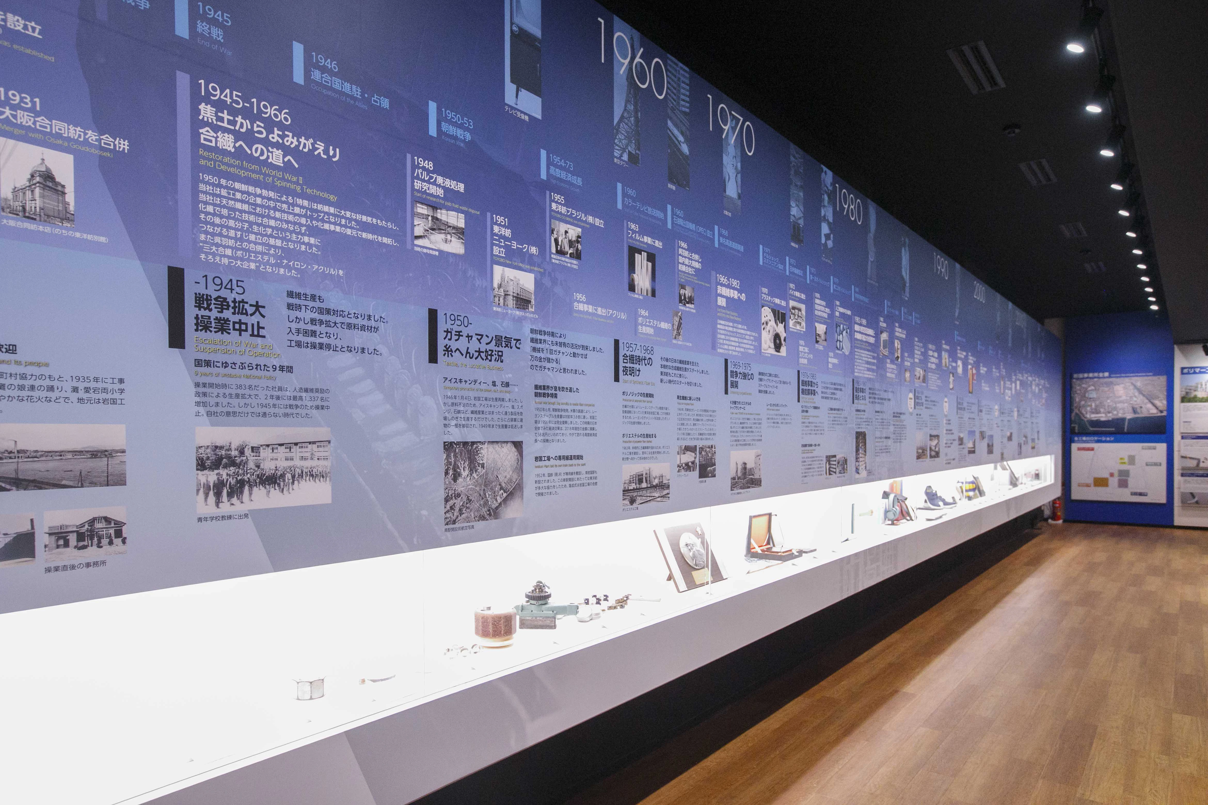 岩国事業所資料館の内観
