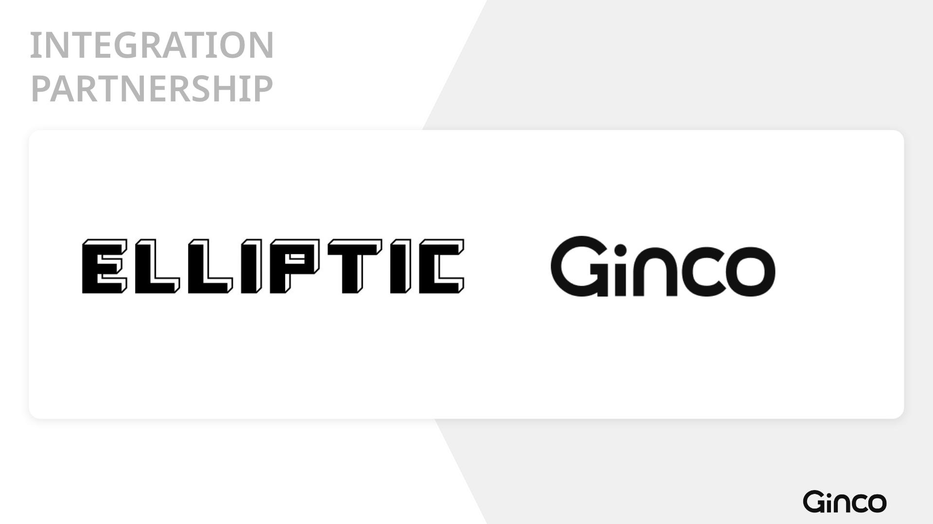 プレスリリース】Web3インフラのGinco、AML/CFTサービスプロバイダー・Ellipticとのパートナーシップを締結 | Ginco