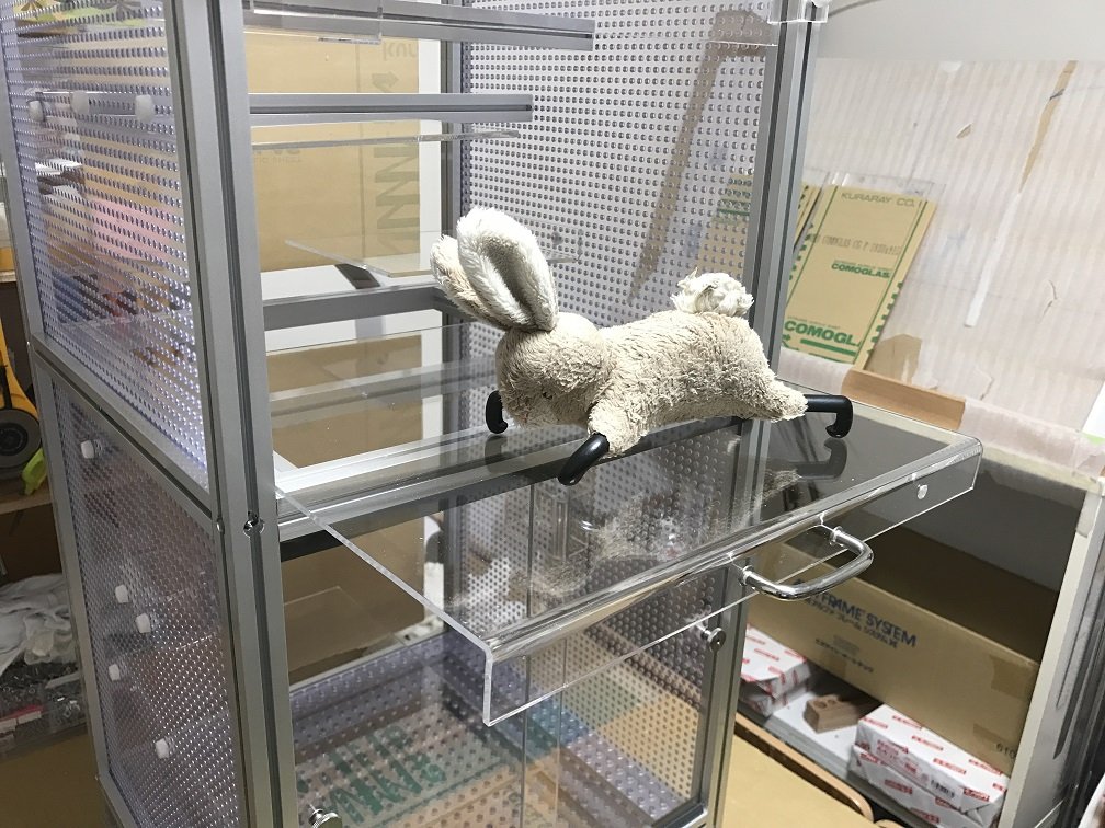 フクロモモンガ向け　仕切り板で2室分け可能なケージの画像
