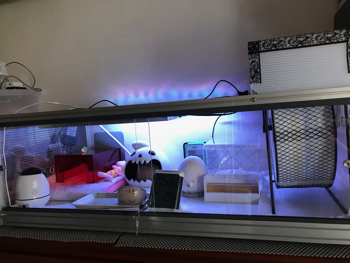 ハリネズミちゃん向けケージ　LED実装例の画像