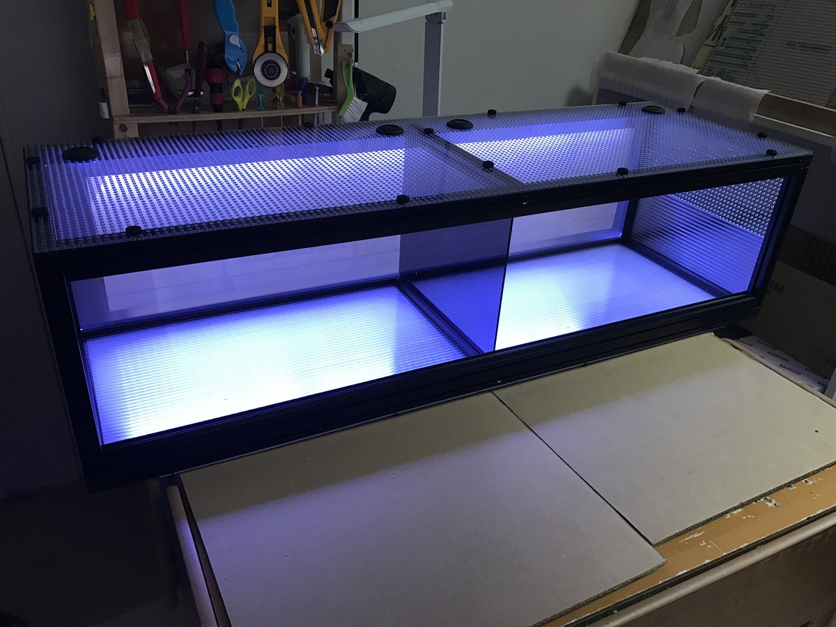 ボールパイソン向け　2室分けケージ　幅90cm