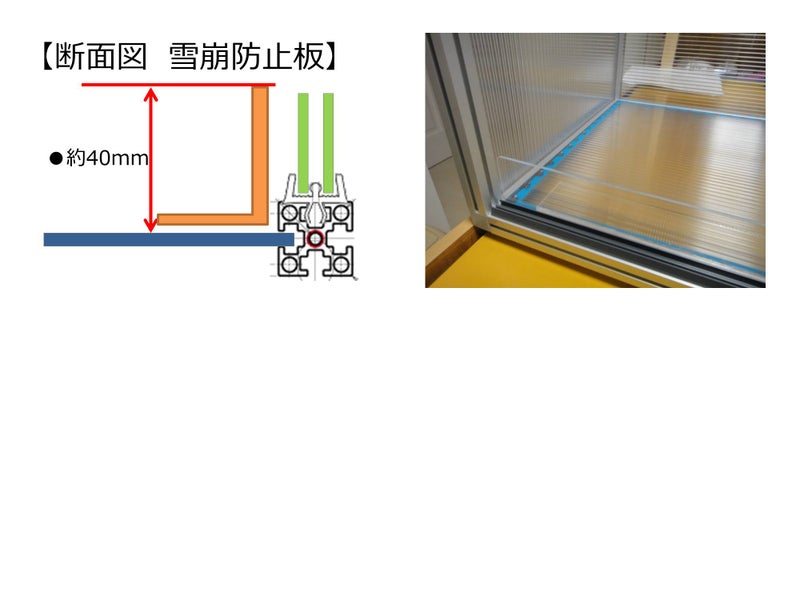 雪崩防止板の画像