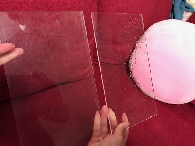 〇情報　【アクリルのお手入れ方法】　アルコール系は割れ（ケミカルクラック）可能性ありますの画像