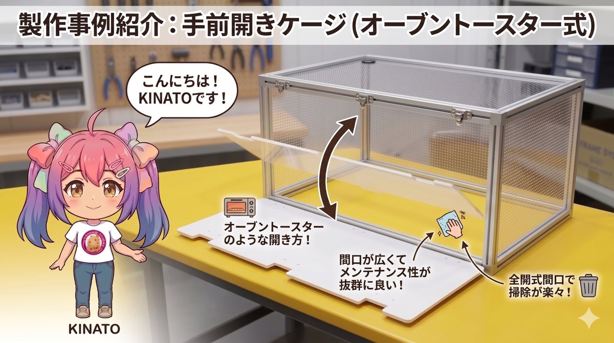 手前開きオーダーケージを紹介！