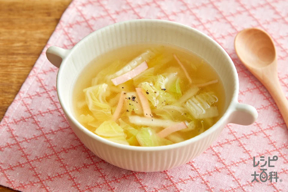 白菜のコンソメスープ