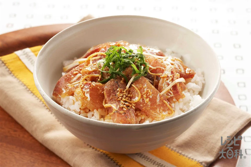 あじのごまだれ丼