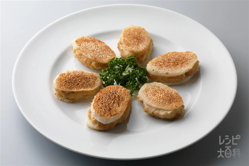 長いもの豆腐はさみ焼き