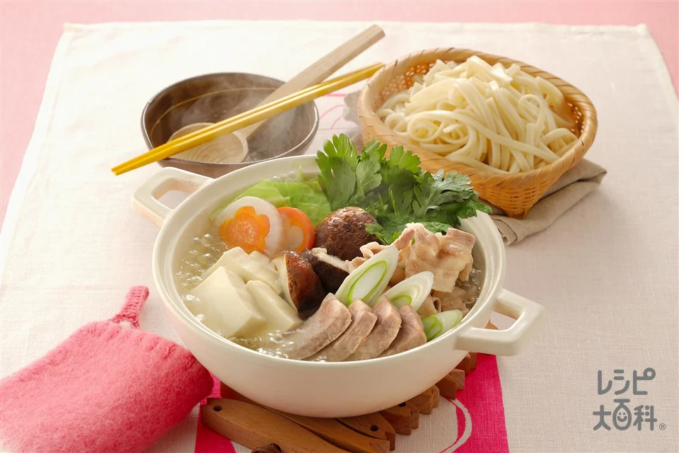 まぐろと豚肉の鍋もの