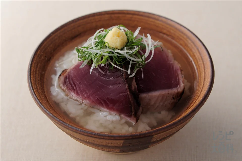 鰹のお茶漬け
