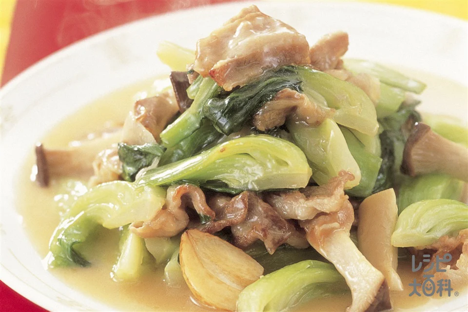 豚肉とチンゲン菜の炒めもの