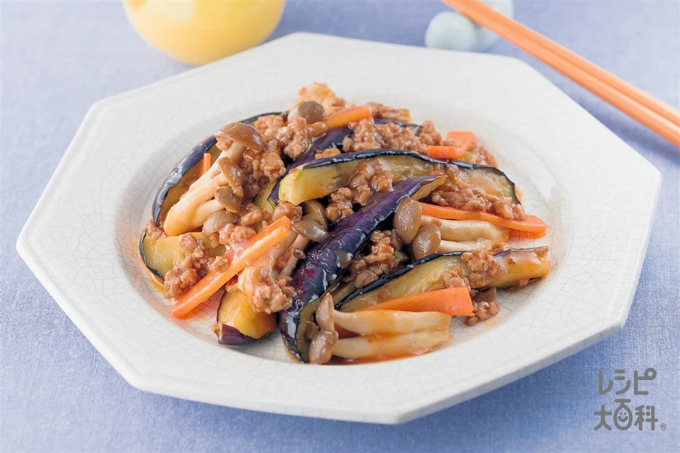 しめじの麻婆茄子
