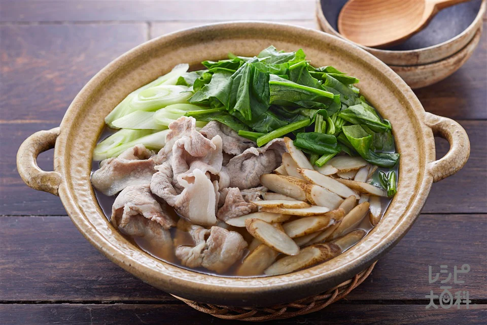 たっぷりほうれん草の常夜鍋(1日分の野菜)