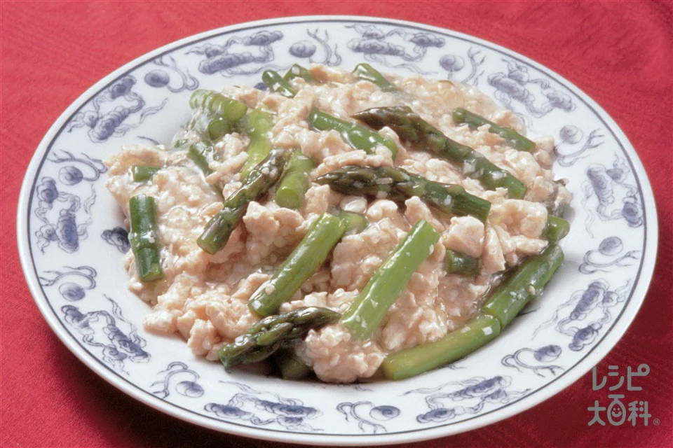 鶏肉とグリーンアスパラの炒め煮