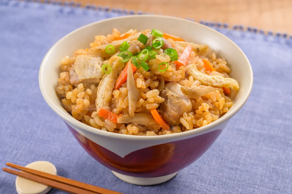 かつお香る甘から醤油炊き込みご飯