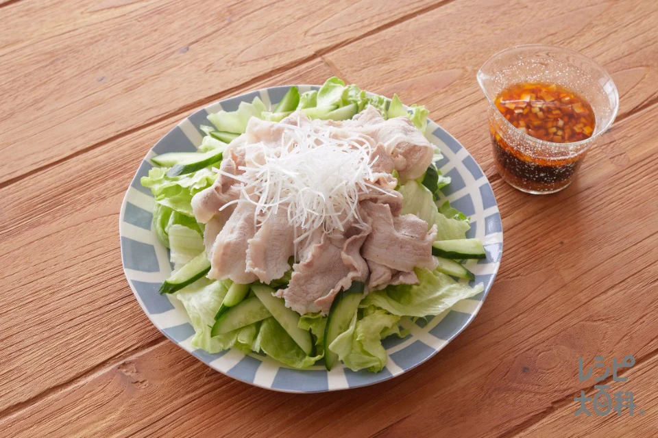 ピリ辛だれのねぎ豚しゃぶ