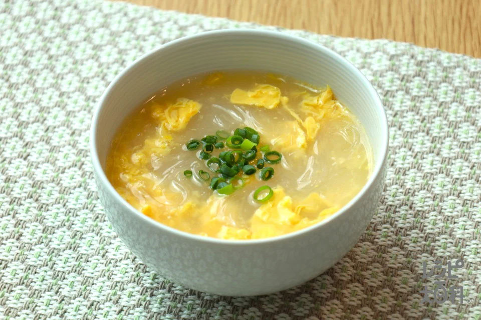 とろたま春雨鶏白湯スープ
