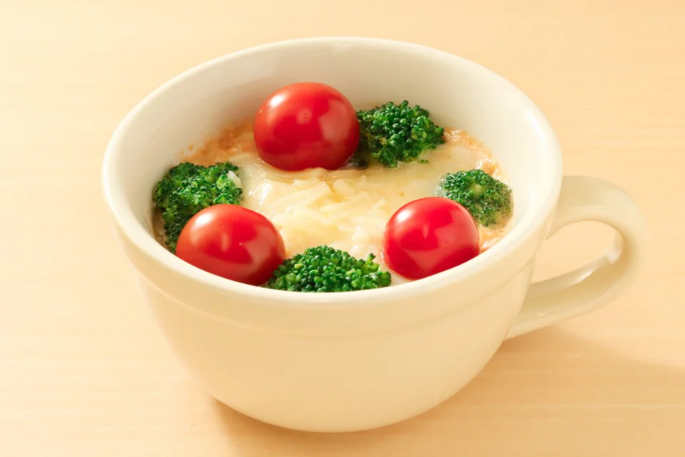 レンジで簡単♪トマトクリーミーリゾット