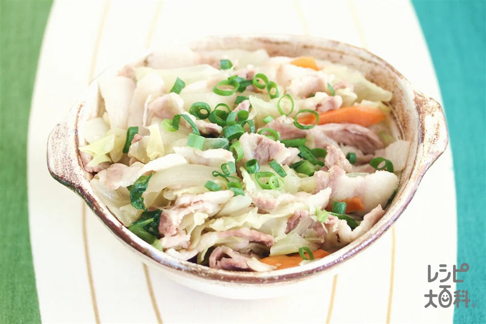 豚肉とキャベツのレンジ蒸し