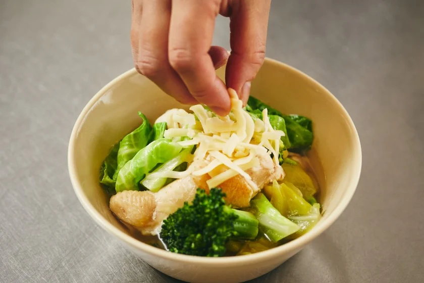 チーズとろ~り 鶏きゃべスープ野菜のつくり方_3_1