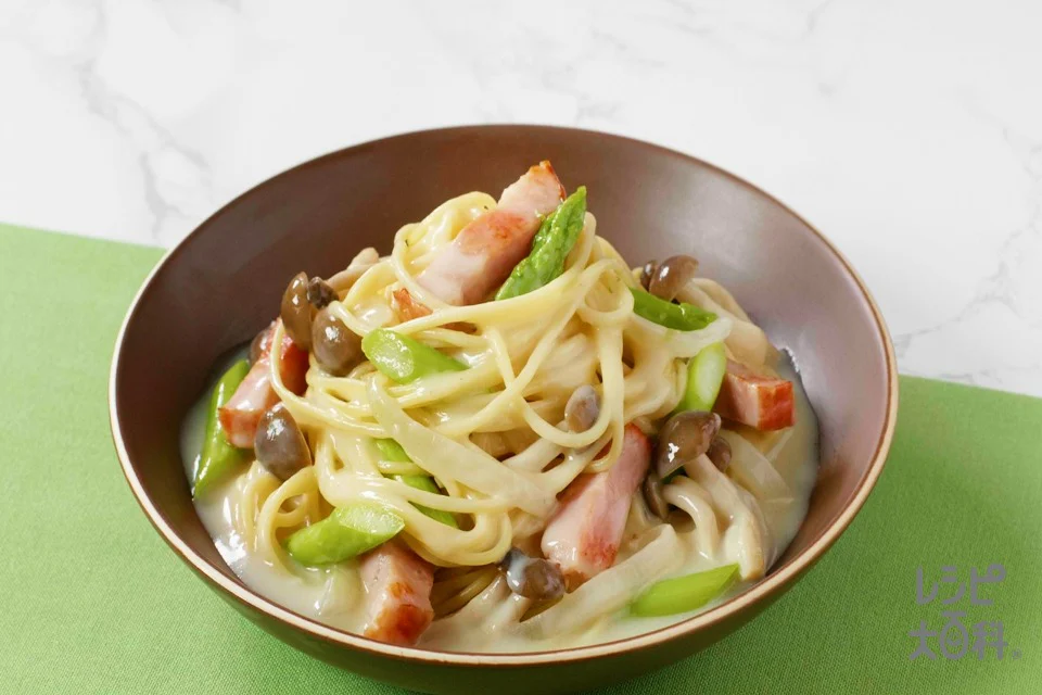 具たっぷり豆乳クリームパスタ