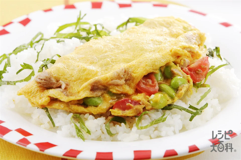 たっぷり野菜のフワたまご飯