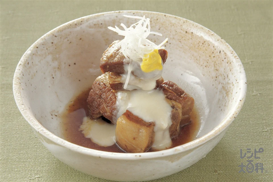 豚の角煮　ゆり根あん