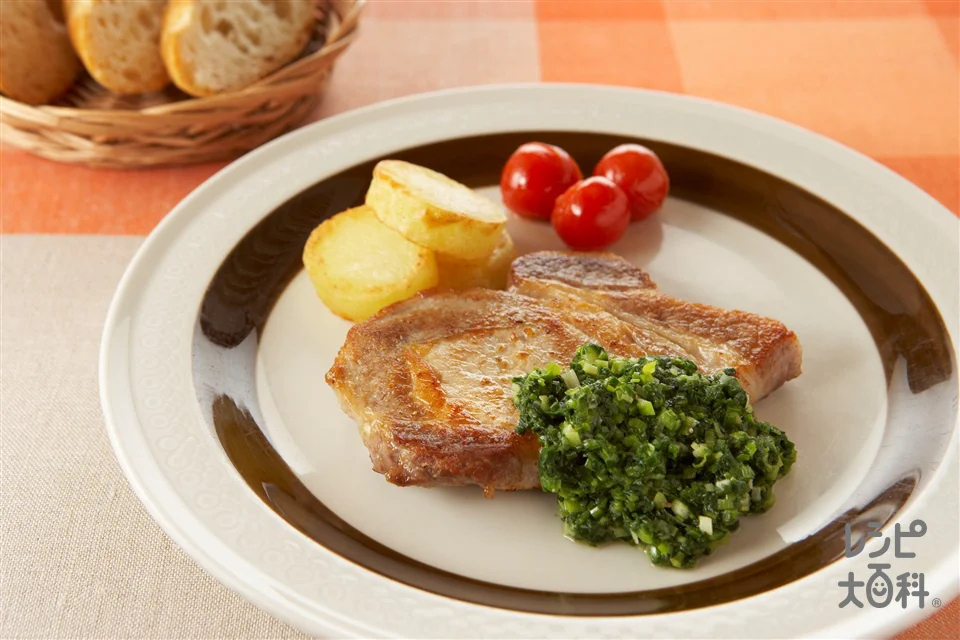 豚肉ロースソテー ねぎソース