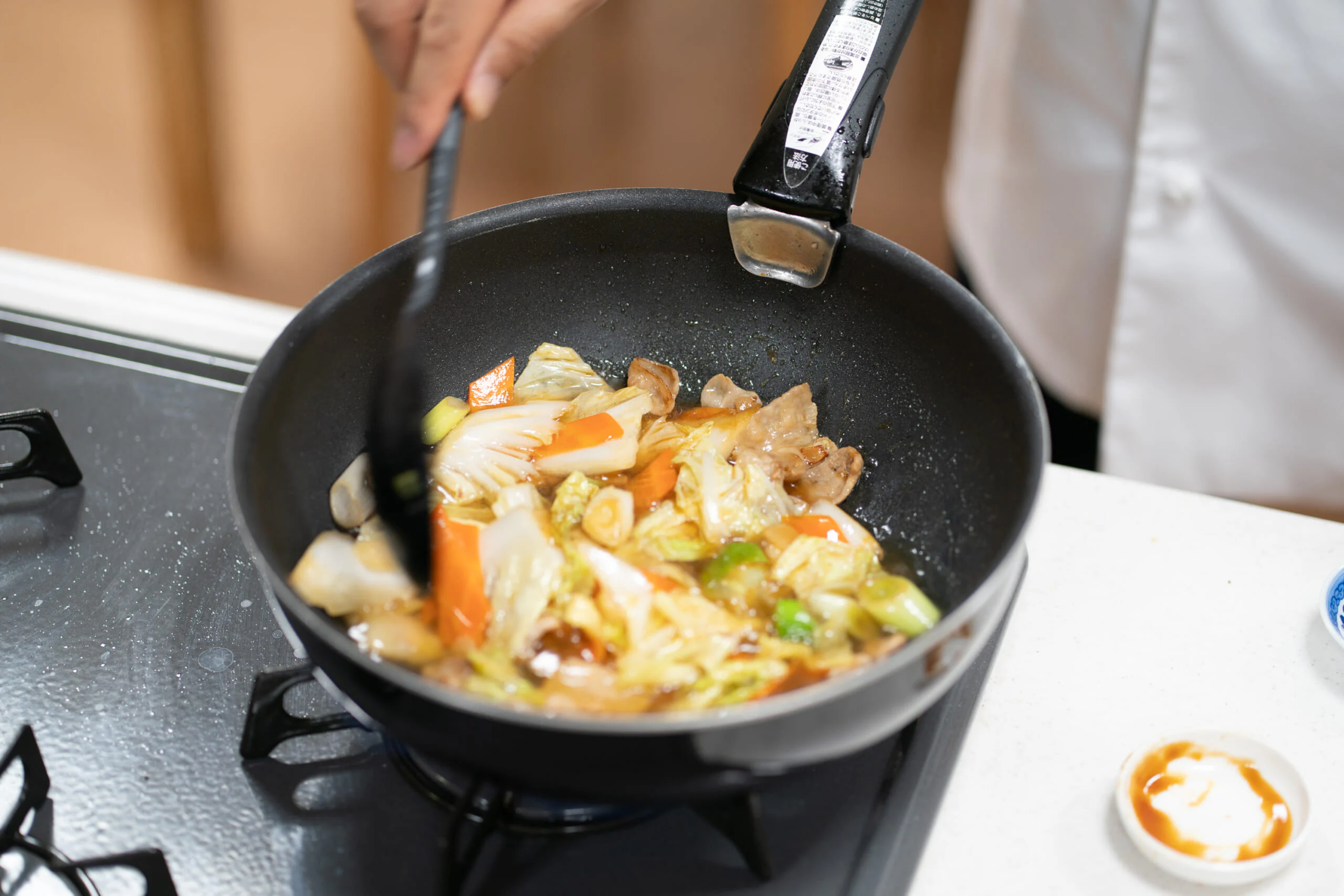 片栗粉のとろみは、唾液に含まれる「アミラーゼ」によって分解される性質が。