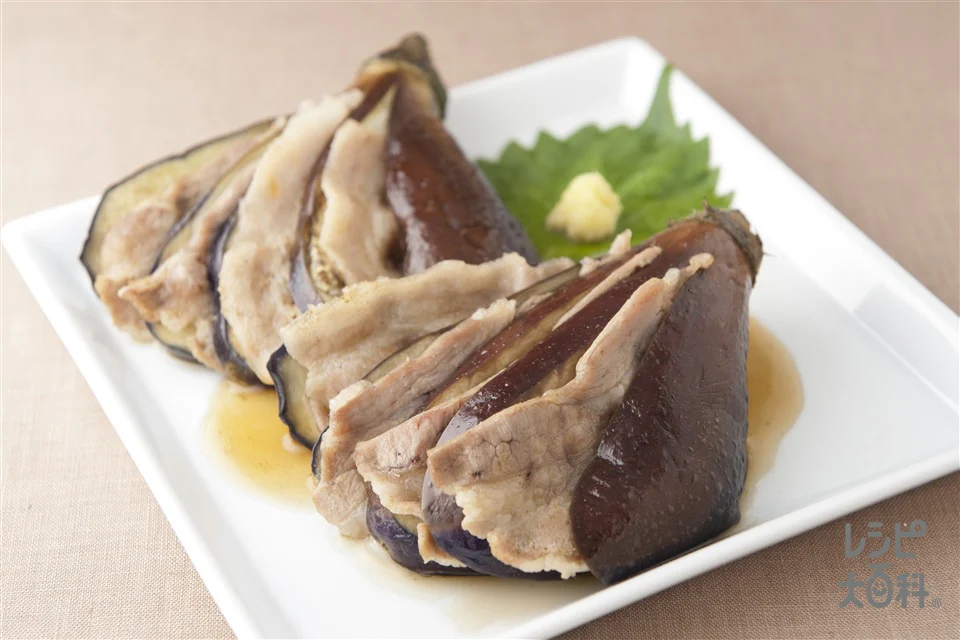 茄子と豚肉の煮物