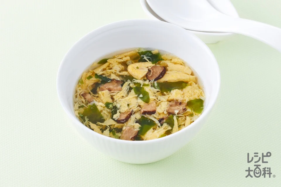 ふんわりたまごスープ(塩分30%カット)