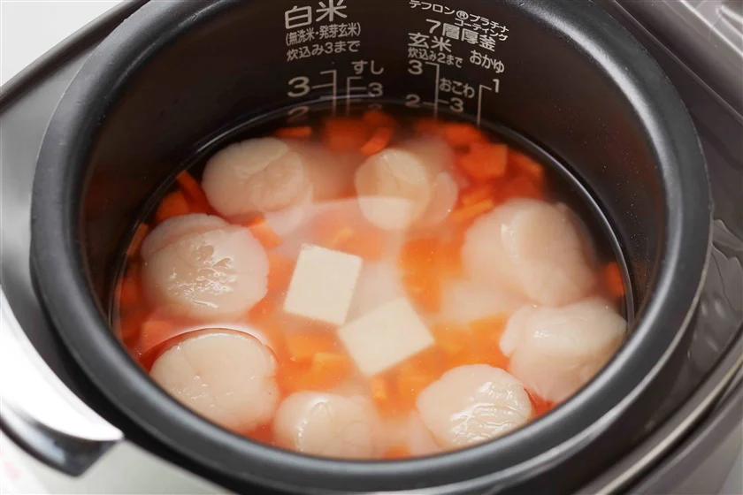 炊き込み帆立香味ご飯のつくり方_2_1