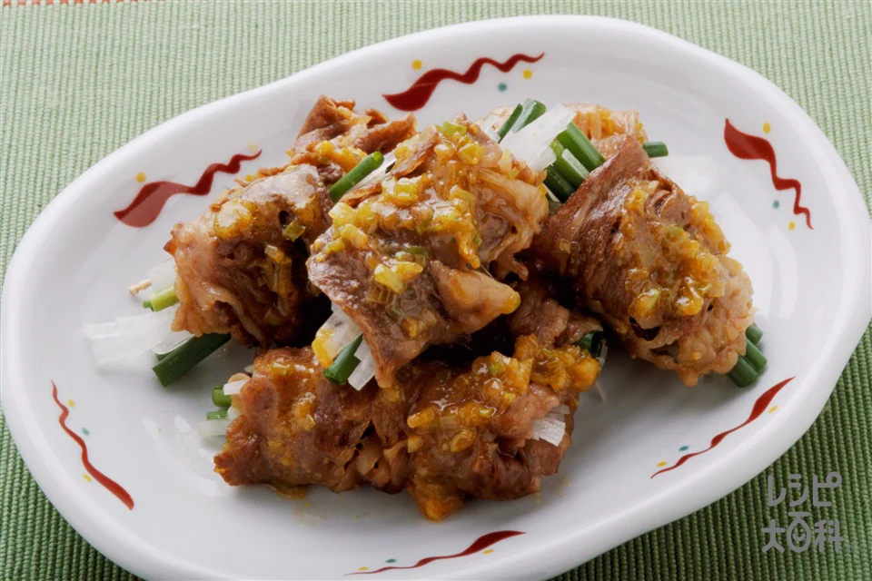 牛肉のからししょうゆ焼き