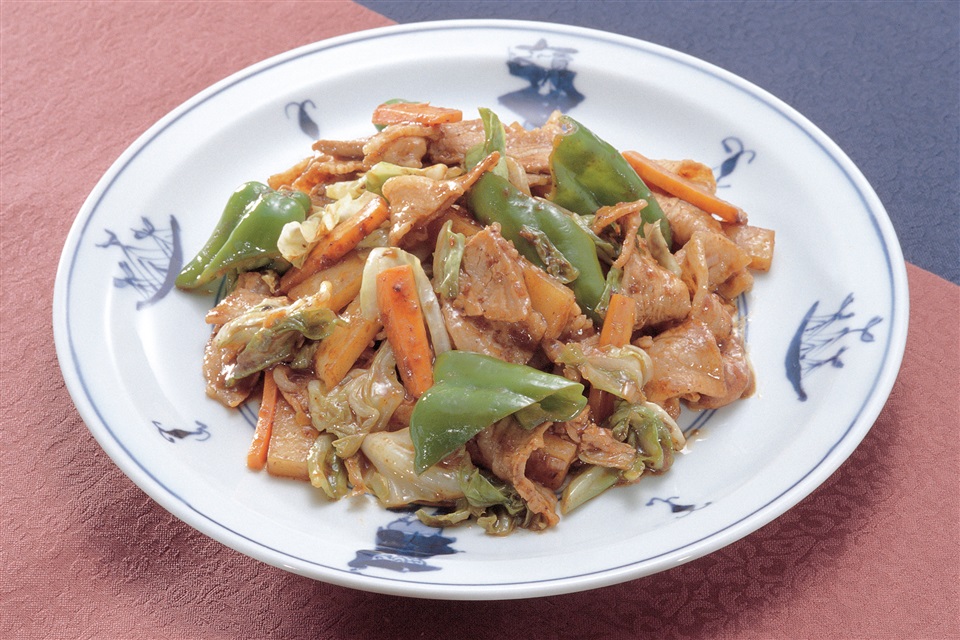 野菜の五目みそ炒め