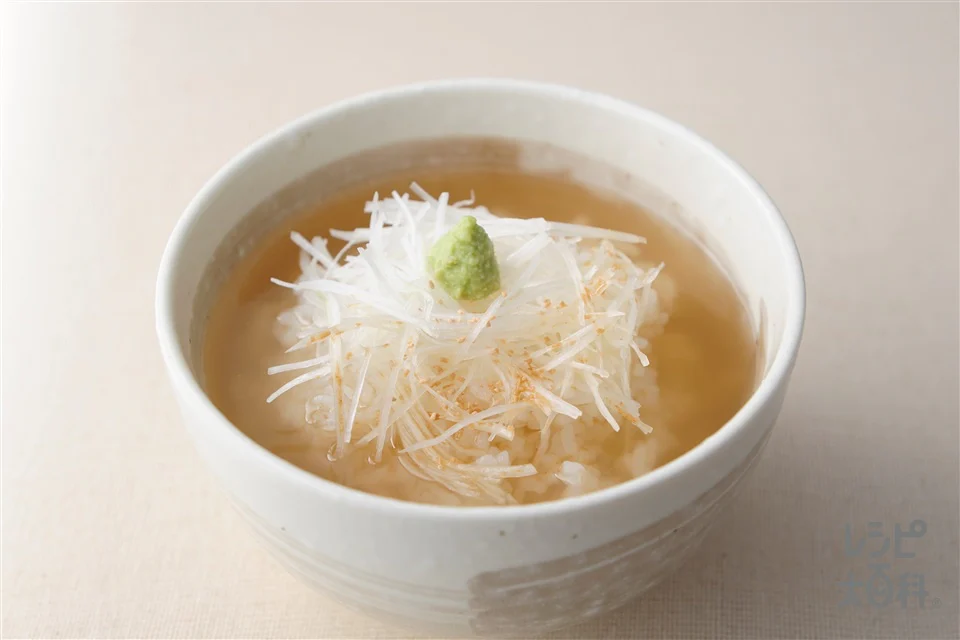 「ほんだし」わさび茶漬け