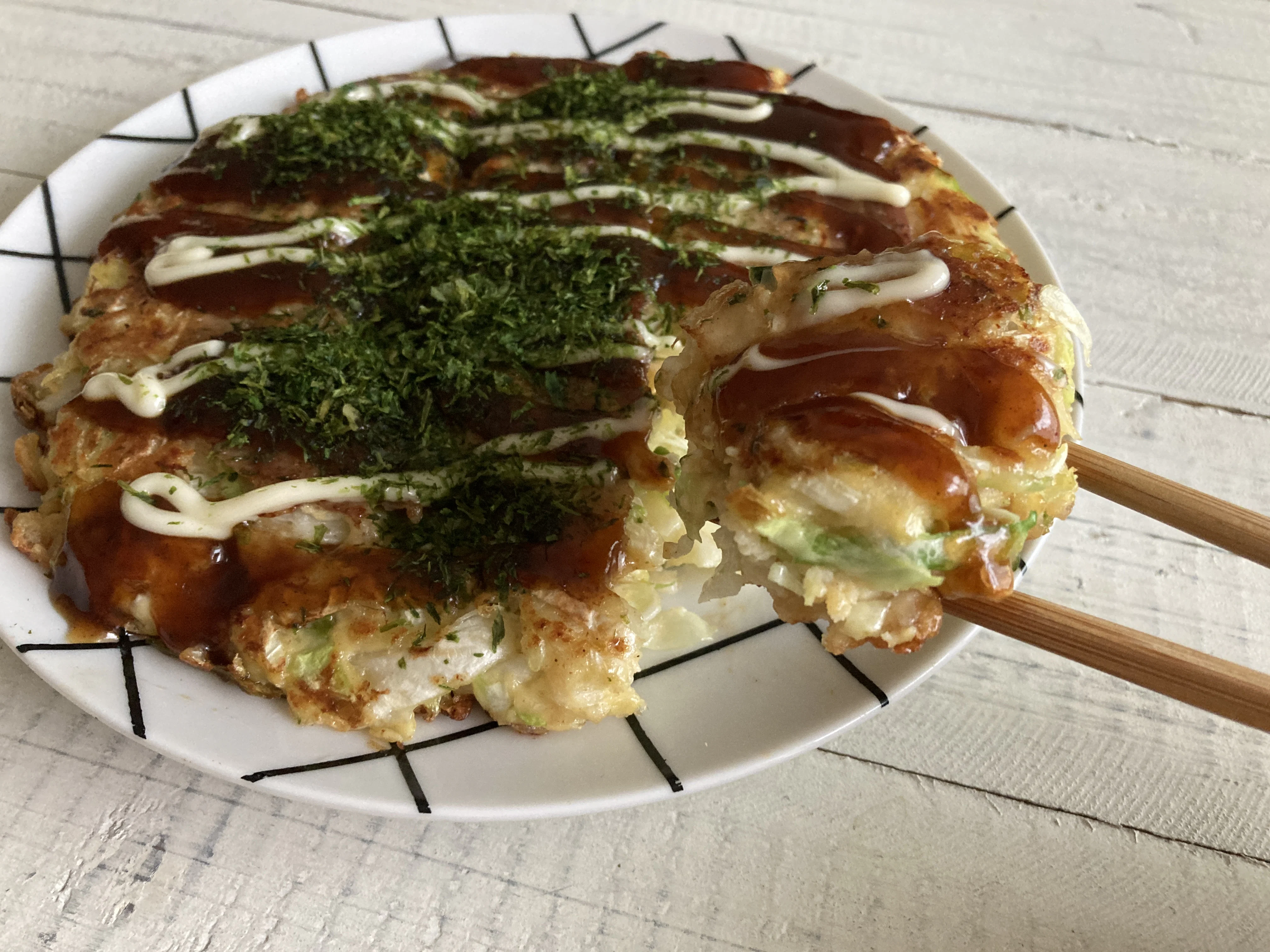 お好み焼きの完成写真