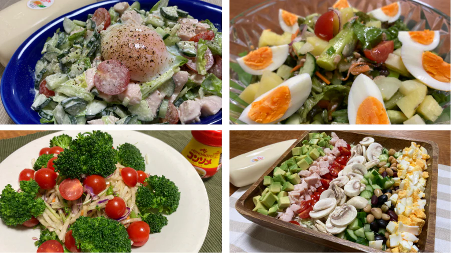もりもり野菜を食べる淡川家の「サラダドレッシング術」