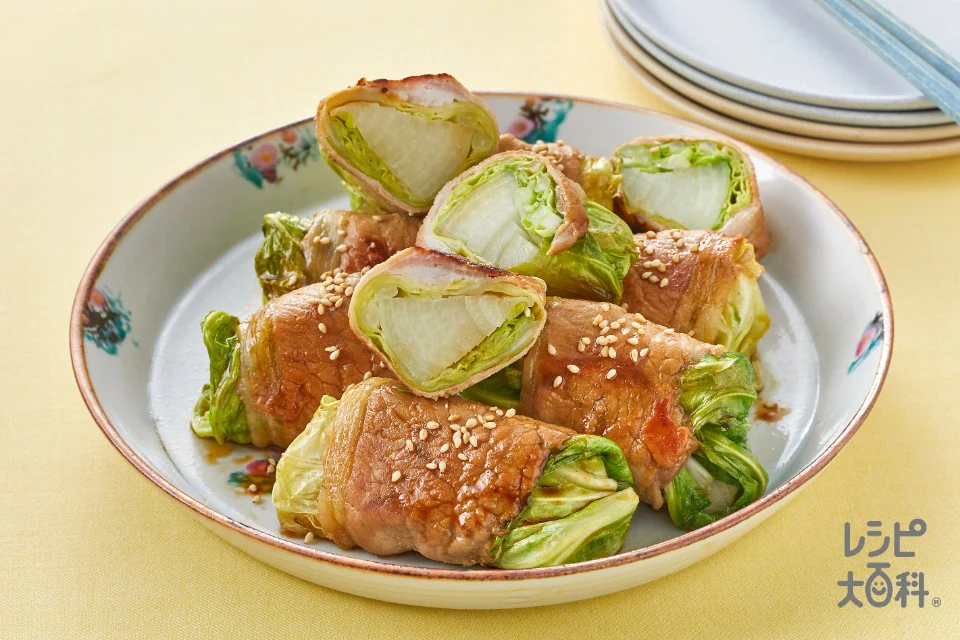 キャベツと玉ねぎの肉巻き