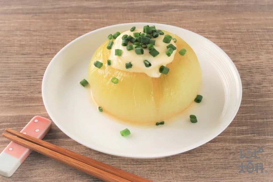 レンチン！だしマヨ新玉ねぎ