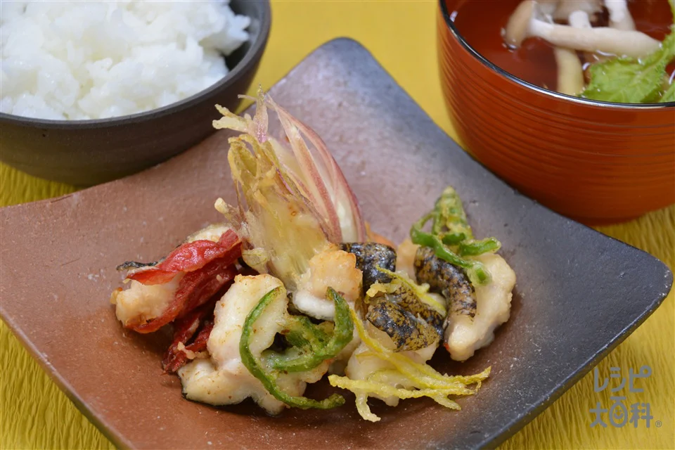 今が旬！うつぼの土佐流彩りかき揚げ