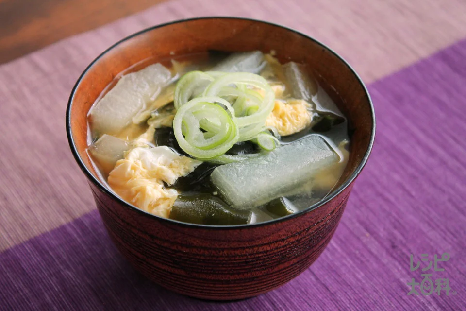 とうがんのかき玉みそ汁