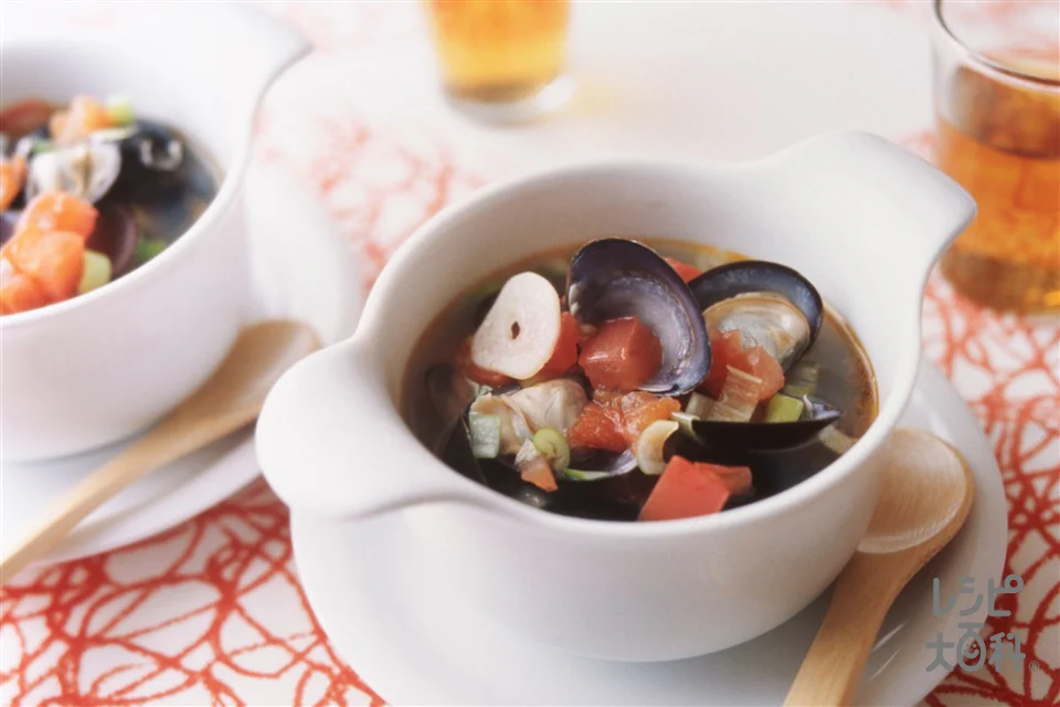 しじみとトマトの中国風スープ