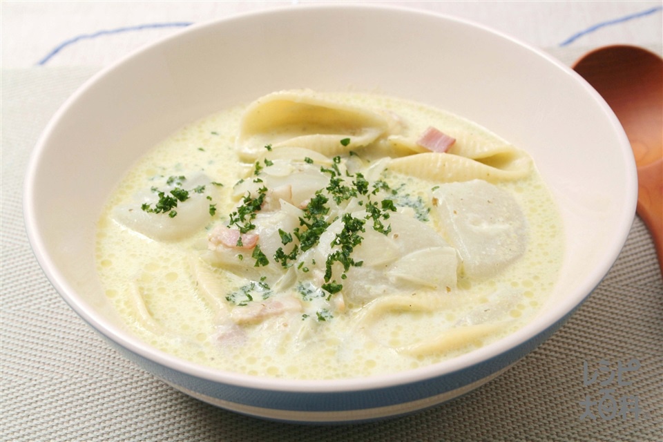かぶのバジル風味スープの作り方 | レシピ |【味の素パーク】
