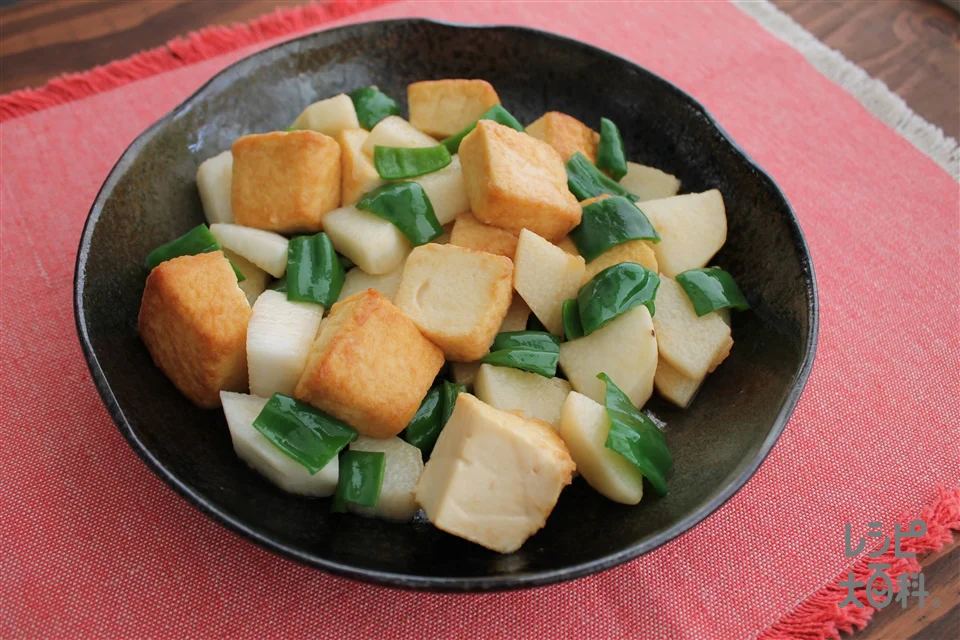 厚揚げと長芋のとろ照り焼き