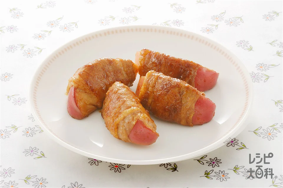 りんごの豚肉巻きソテー