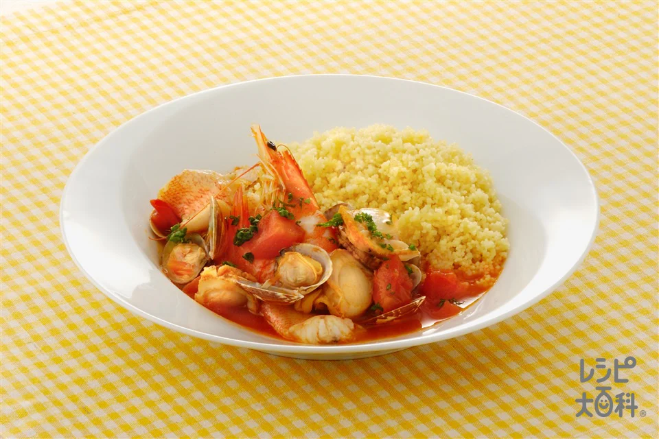 クスクスの魚介スープかけ