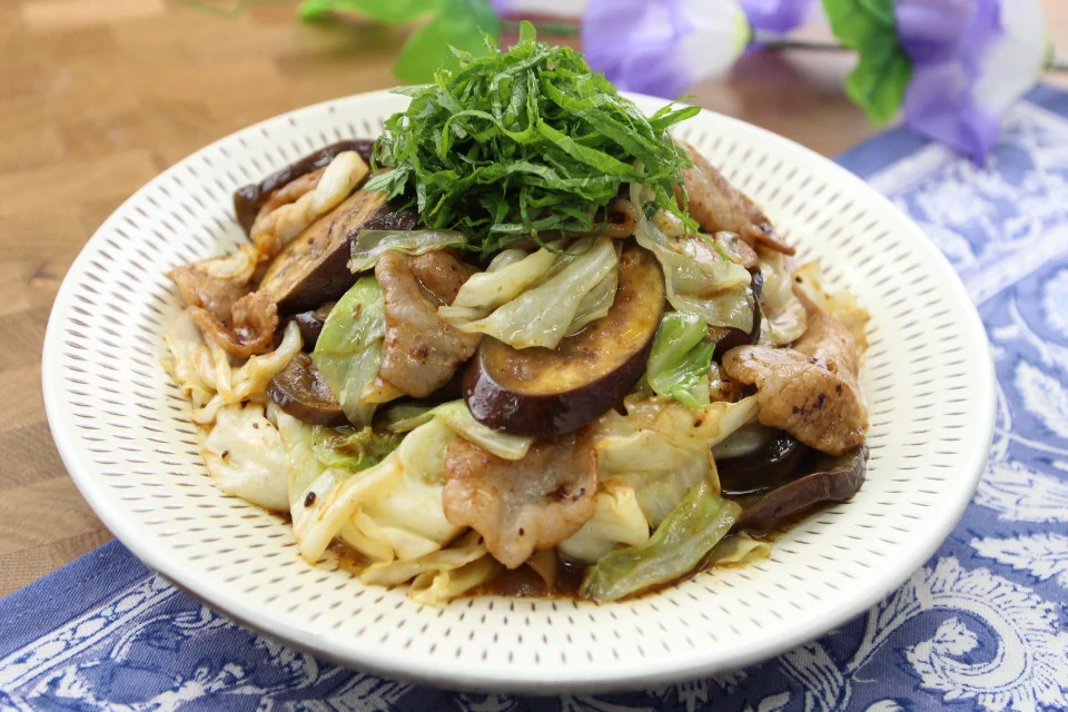 しそ香る茄子回鍋肉
