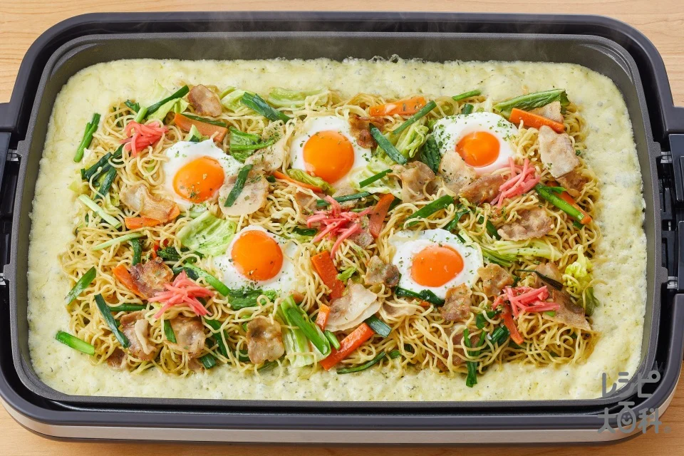とろ~りチーズのだしマヨ焼きそば
