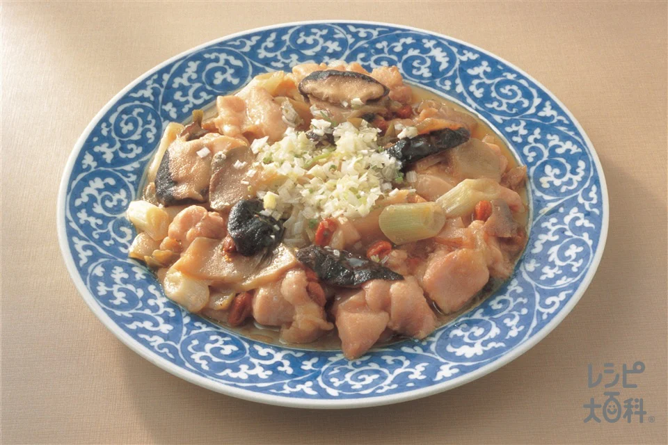 搾菜蒸鶏球(鶏とザーサイの蒸しもの)
